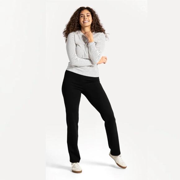 Betabrand Straight-Leg Classic Dress Pant Yoga Pants - Picture 1 of 4